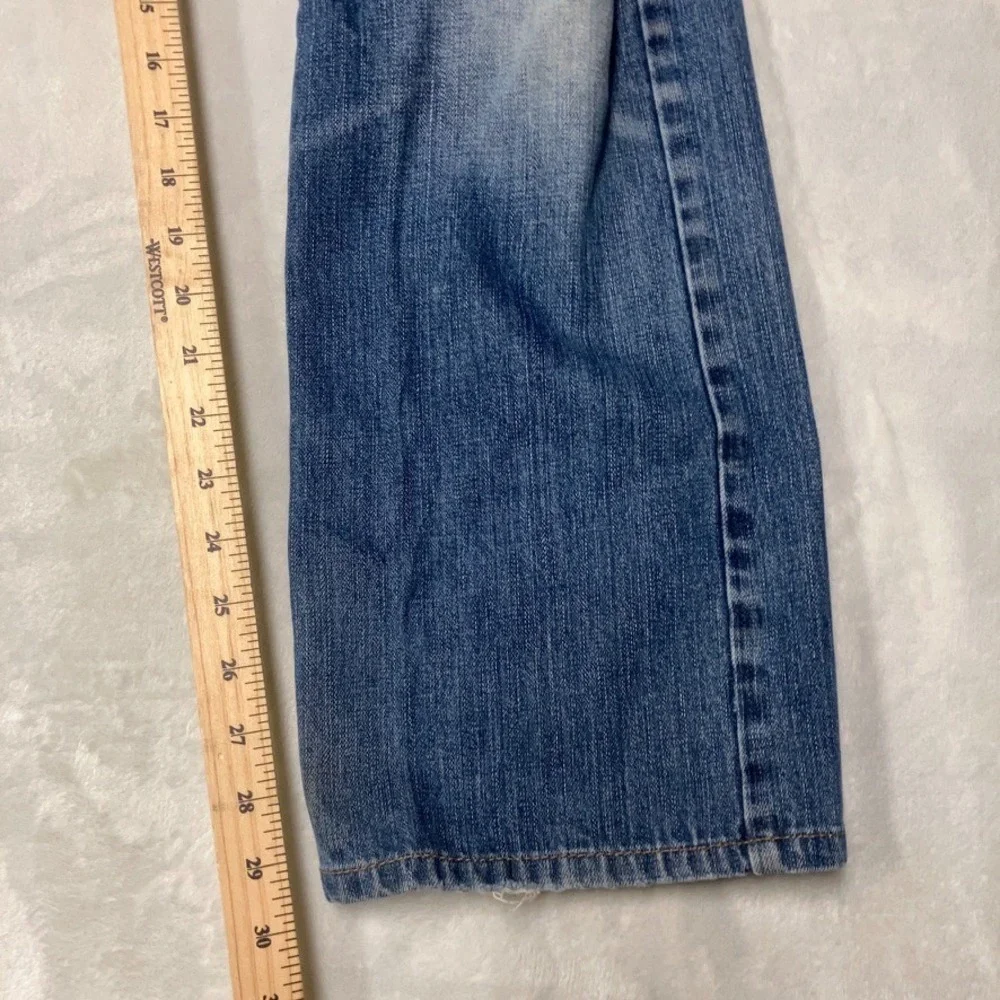 American Eagle Original Bootcut Jeans Men's 32x30 Blue Distressed Denim Y2K